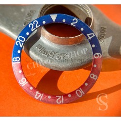 Rolex Pepsi Bezel Insert Faded Pink red Atlantic Blue colors original Vintage GMT Master 1675,16750,6542