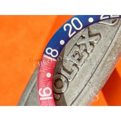 Rolex Pepsi Bezel Insert Faded Pink red Atlantic Blue colors original Vintage GMT Master 1675,16750,6542