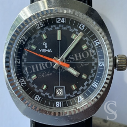 Yema Meangraf 61006 set aiguilles de Mouvement mécanique 17 rubis 140-1 acier de Montres de rallye sport vintage ref 61006