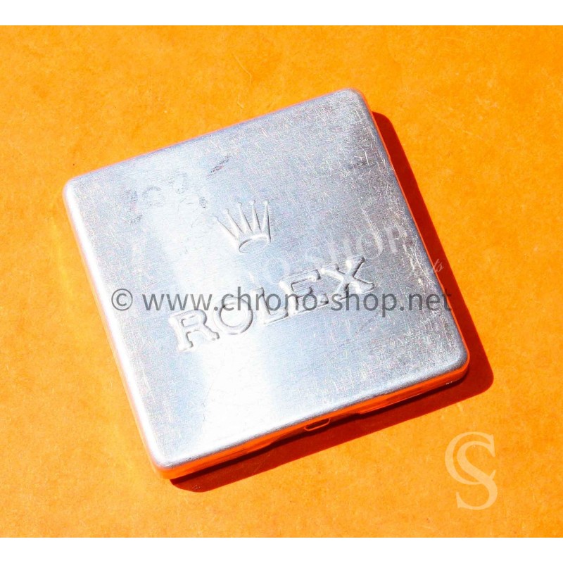ROLEX boite métallique fourniture horlogère Cadran, aiguilles, inserts, années 50 aluminium Vintage Accessoire montre ROLEX boite métallique fourniture horlogère Cadran, aiguilles, inserts, années 50 aluminium Vintage Accessoire montre