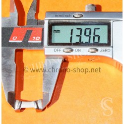Watch part accessory 1x End piece P448 endlink 14mm Stainless steel sandblasted finish for sale