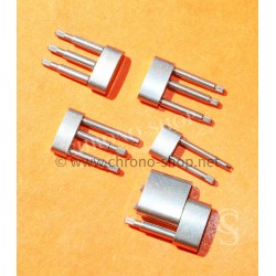 ROLEX Fourniture horlogère lot maillons bracelets montres type oyster acier 904L brut à restaurer, assembler