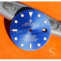 ROLEX RARE CADRAN BLEU AU TRITIUM MONTRES SUBMARINER DATE OR ACIER 16803,16808,16613,16618 calibres 3035, 3135