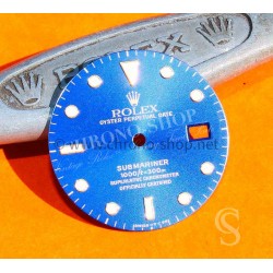 ROLEX RARE CADRAN BLEU AU TRITIUM MONTRES SUBMARINER DATE OR ACIER 16803,16808,16613,16618 calibres 3035, 3135