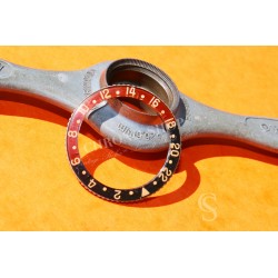 Rolex Incredible Genuine GMT Master 6542 Bakelite bezel insert pepsi Vintage Mens Watch 6542 from 50's