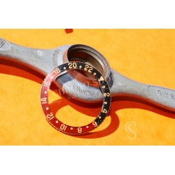 Rolex 6542 Rare 50's authentique Lunette complète Montres vintages GMT MASTER 6542 bakelite rouge et bleu