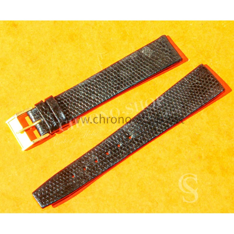 Vintage Swiss made lizard strap Mens Vintage watch Lizard strap black color Luxury Leather Watch Strap 16mm Vintage Swiss made lizard strap Mens Vintage watch Lizard strap black color Luxury Leather Watch Strap 16mm