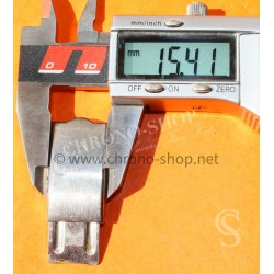 Accessoires Horlogerie Vintage Bouclier Acier supérieur fermoir déployant acier montres anciennes à restaurer