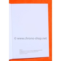 Charles Vermot Zenith El Primero book, advertising, manual le trésor oublié Limited edition comic 26 pages french langage