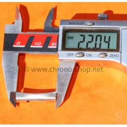 Fixage bracelet montres acier 22mm endlink fixation acier incurvé satiné bracelet montres anciennes 1 x pièce détachée