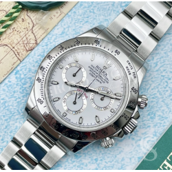 Rolex Aiguille chronographe Or blanc luminova 410-116520 montres Rolex Daytona 116509,116519,116520,116528 Cal 4130
