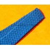 VINTAGE 70's RARE BRACELET NATO PERLON MONTRES DAMES 14mm COULEUR BLEU ET BLANC