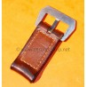 Panerai Pre Vendôme 90's vintage Ssteel Buckle keychain leather strap keyring Tang watch Luminor,Marina,Radiomir,Submersible