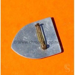 Switzerland original Vintage steel shield badge / brooch Meyrin 1975 Club des ainés