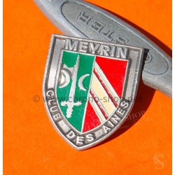 Vintage Badge broche acier Meyrin 1975 suisse Club des ainés