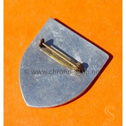 Switzerland original Vintage steel shield badge / brooch Meyrin 1975 Club des ainés