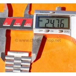 Vintage Watch Bracelet Ssteel 20mm Rare 70's New, NOS Swiss band Sport straps Favre Leuba,Heuer,Tissot,Monaco,Autavia