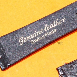 Bracelet cuir crocodile 18mm Swiss made vintage montres anciennes