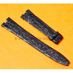 Bracelet cuir crocodile 18mm Swiss made vintage montres anciennes