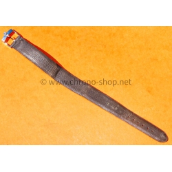 BRACELET CUIR MONTRES SIGNE ADARTH GENEVE MONTRES AUTHENTIQUE CUIR AGNEAU MARRON 17mm EXTRA FIN