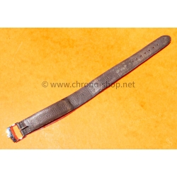 BRACELET CUIR MONTRES SIGNE ADARTH GENEVE MONTRES AUTHENTIQUE CUIR AGNEAU MARRON 17mm EXTRA FIN