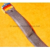 BRACELET CUIR MONTRES SIGNE ADARTH GENEVE MONTRES AUTHENTIQUE CUIR AGNEAU MARRON 17mm EXTRA FIN