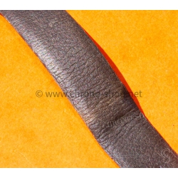 BRACELET CUIR MONTRES SIGNE ADARTH GENEVE MONTRES AUTHENTIQUE CUIR AGNEAU MARRON 17mm EXTRA FIN