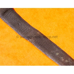 BRACELET CUIR MONTRES SIGNE ADARTH GENEVE MONTRES AUTHENTIQUE CUIR AGNEAU MARRON 17mm EXTRA FIN