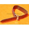 BRACELET CUIR MONTRES SIGNE ADARTH GENEVE MONTRES AUTHENTIQUE CUIR AGNEAU MARRON 17mm EXTRA FIN