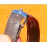 BRACELET CUIR MONTRES SIGNE ADARTH GENEVE MONTRES AUTHENTIQUE CUIR AGNEAU MARRON 17mm EXTRA FIN