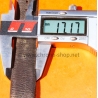BRACELET CUIR MONTRES SIGNE ADARTH GENEVE MONTRES AUTHENTIQUE CUIR AGNEAU MARRON 17mm EXTRA FIN