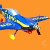 Breitling maquette avion Cap 231 Patrouille de France Breitling Maquette en bois à restaurer