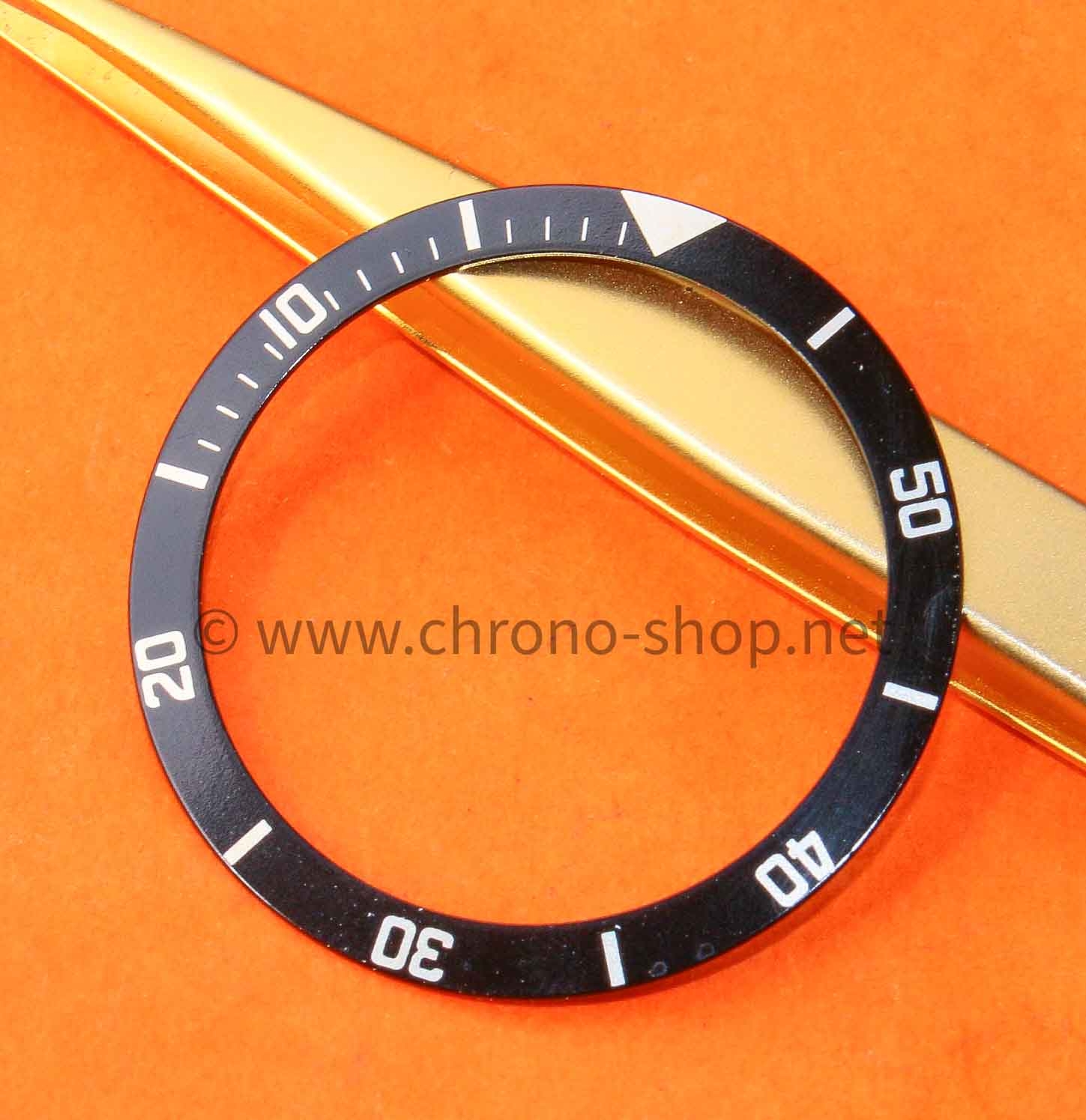 Yema Graduated bezel insert black color 37mm silver New old of stock Original divers vintages watches for sale