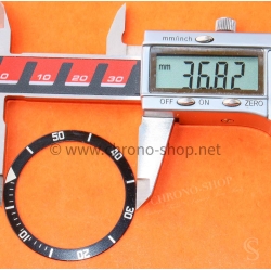 Yema Graduated bezel insert black color 37mm silver New old of stock Original divers vintages watches for sale
