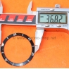 Yema Graduated bezel insert black color 37mm silver New old of stock Original divers vintages watches for sale