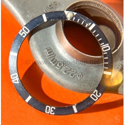 Rolex vintage 70's Fat Font Mark 3 faded dark blue bezel insert Submariner 6536,6538,5510,5513,5512,5510,1680 Sea-Dweller 1665