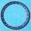 Rare 70's vintage Omega Speedmaster Faded BLUE color Tachymeter Inner Bezel insert whites indexes 35.40 mm diameter