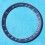Rare 70's vintage Omega Speedmaster Faded BLUE color Tachymeter Inner Bezel insert whites indexes 35.40 mm diameter