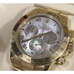 Rolex Tahiti Cadran Cosmograph Daytona Nacré Mother of Pearl DIAL ARABIC or jaune Ref.116508,116518, 116528,116523 Cal 4130