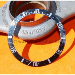 Rolex Vintage used aged Faded dark blue patina Submariner date watches 16800,168000,16610 bezel Insert Inlay for restore