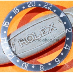 ROLEX VINTAGE FADED INSERT PATINE BLEU VELOURS GRADUE 24H MONTRES VINTAGES GMT MASTER 16750,1675