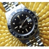 ROLEX VINTAGE FADED INSERT PATINE BLEU VELOURS GRADUE 24H MONTRES VINTAGES GMT MASTER 16750,1675