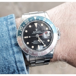 Rolex Vintage Bezel insert Graduated Faded Velvet Blue grey Amazing 70's GMT MASTER 1675,16750,16753,16758 Watch inlay part