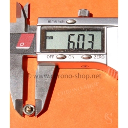 ROLEX 24-604-3 RARE COURONNE,REMONTOIR MONOBLOC ref 604 MONTRES ROLEX OYSTER ACIER Ø6mm Twinlock 24-604