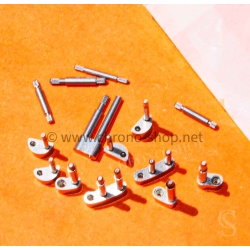 Rolex Fourniture horlogère lot maillons bracelets montres type oyster acier 904L brut à restaurer, assembler