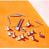 Rolex Fourniture horlogère lot maillons bracelets montres type oyster acier 904L brut à restaurer, assembler