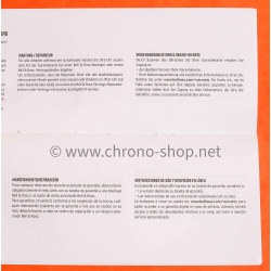 Bell & Ross notice, mode d'emploi BR 01-BR 03 Livret noir International Warranty & User guide