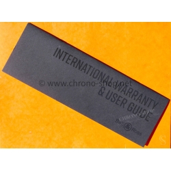 Bell & Ross BR03 BR02 Type Aviation Booklet Manual International Warranty & User guide