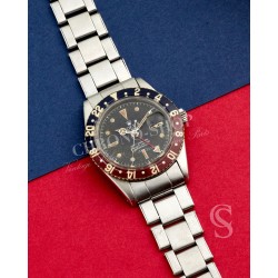 ROLEX 6542 GENUINE 50's ROLEX BAKELITE GMT MASTER WATCH 6542 ROTATING BRASS ALLOY BEZEL INSERT FOR SALE