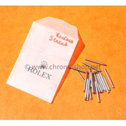 Rolex Fourniture horlogère lot vis de maillons bracelets montres type oyster acier 904L brut à restaurer, assembler